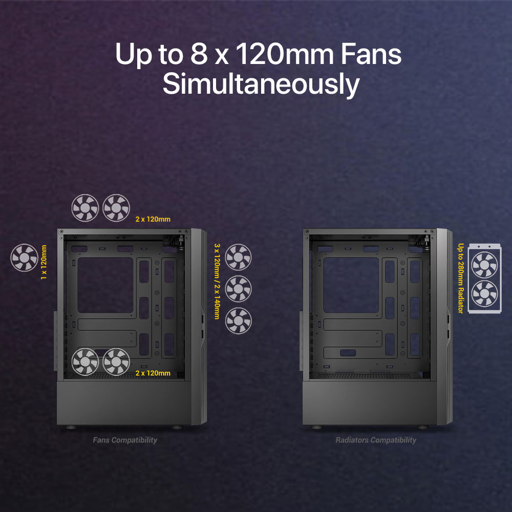 Antec AX20 Mid-Tower Gaming Case - Image 3