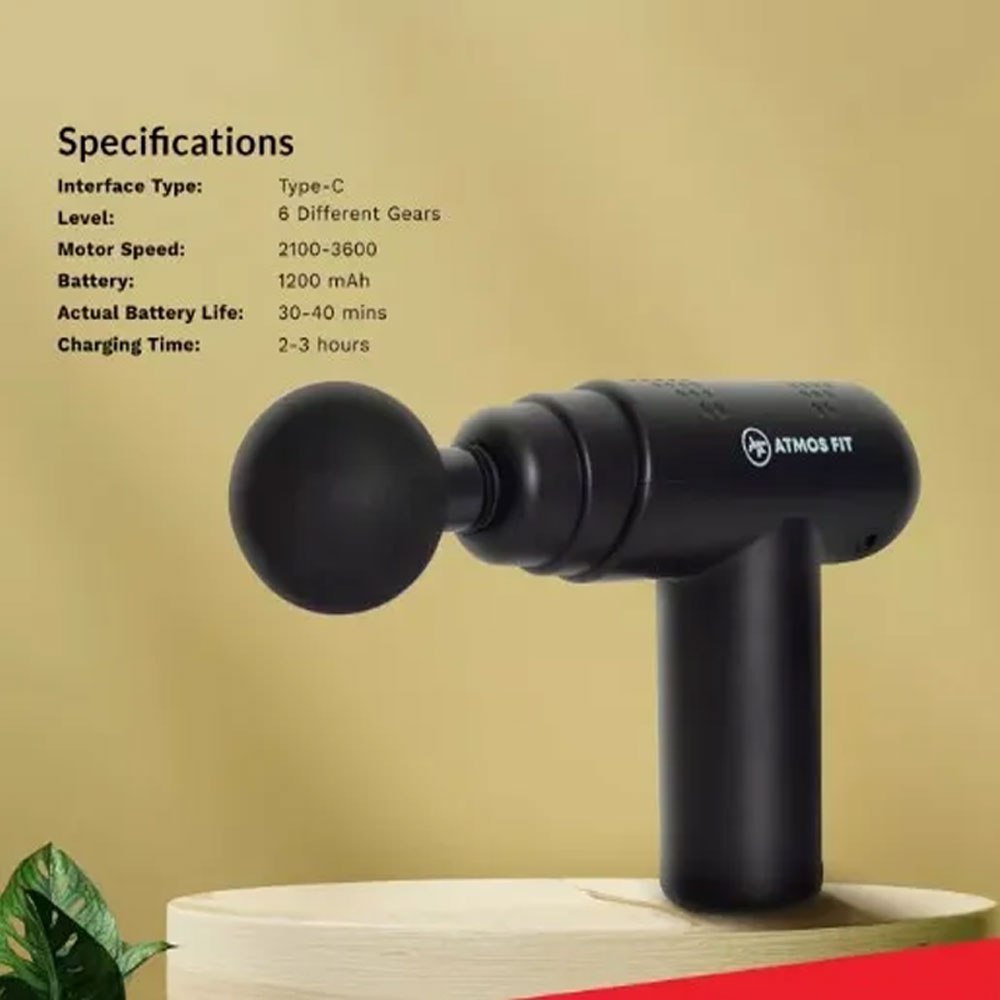 Atmos Fit Physiocare Relaxi Deep Tissue Massager Gun (HNWATM0047) - Image 4