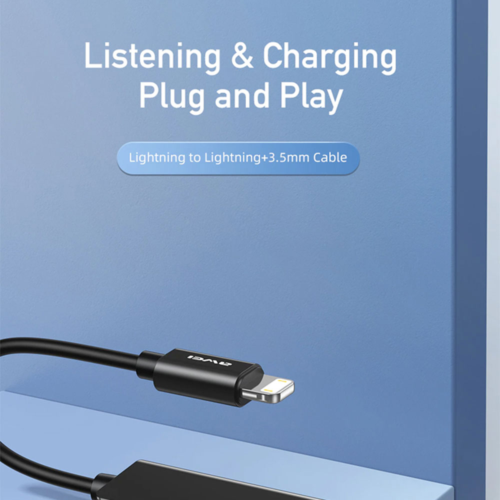 Awei CL121 2in1 Audio Adapter - Image 2