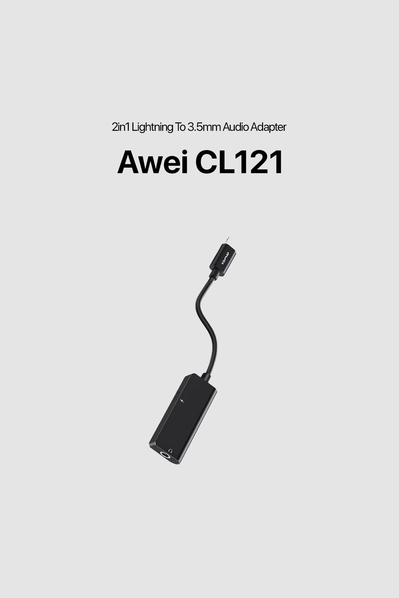 Awei CL121 2in1 Audio Adapter