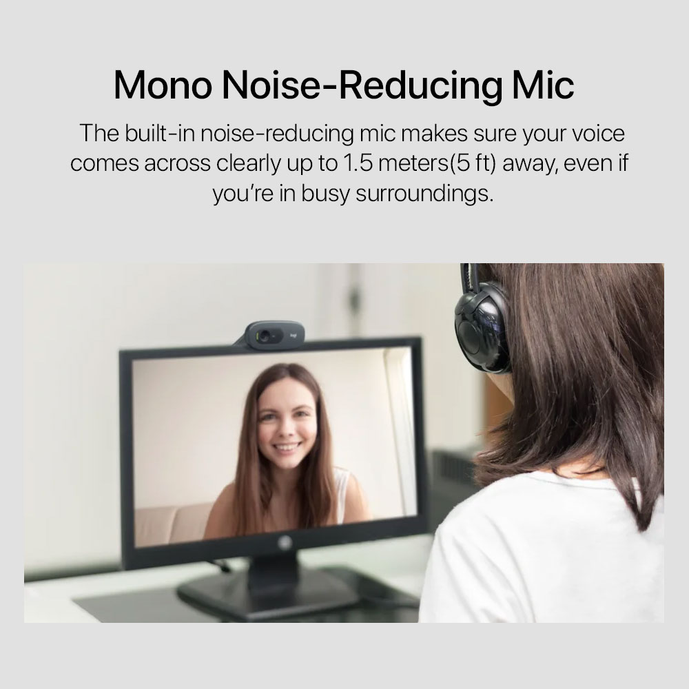 Logitech C270 HD Webcam - Image 4