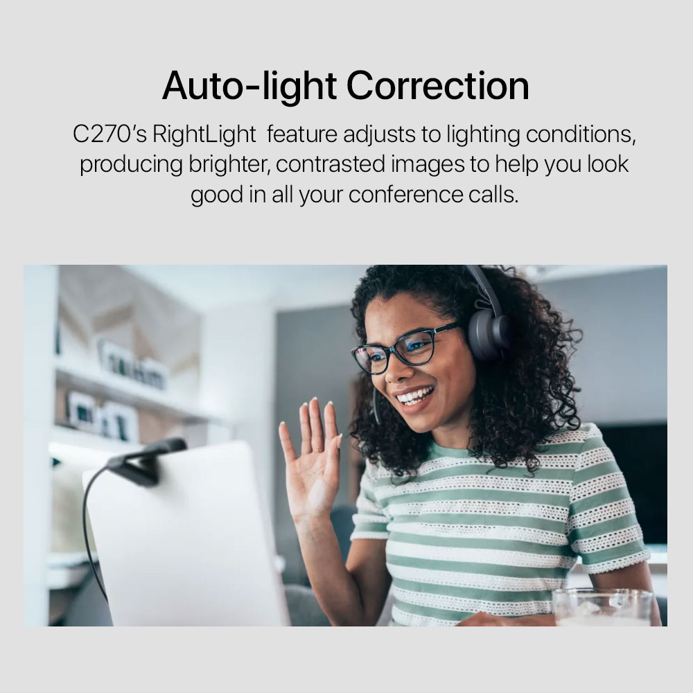 Logitech C270 HD Webcam - Image 3