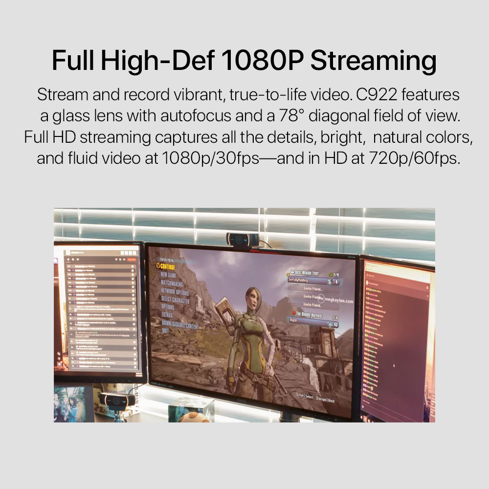 Logitech C922 Pro HD Stream Webcam - Image 2