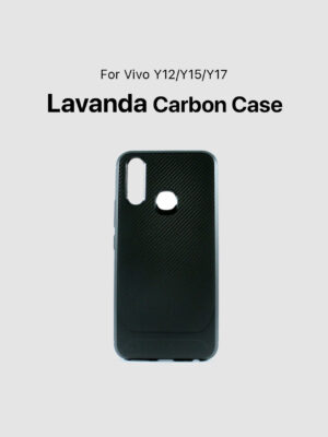LAVANDA CARBON CASE FOR VIVO Y12/Y15/Y17- Black