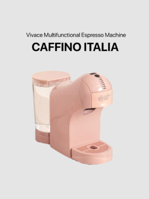 Caffino Italia Vivace Multifunctional Capsules And Ground Coffee Espresso Machine - Vienna Pink
