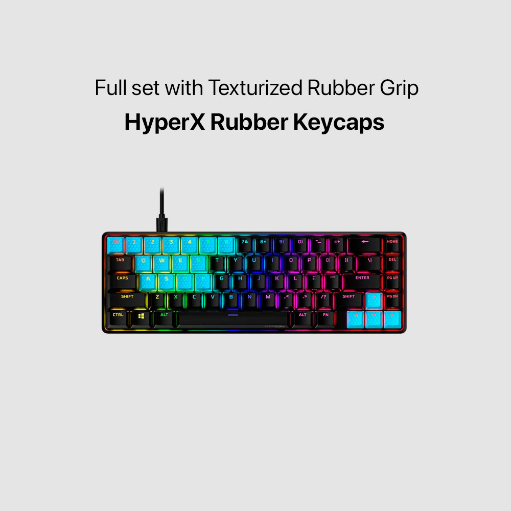 HyperX Rubber Keycaps - Gaming Accessory Kit - Blue (US Layout) - Image 5