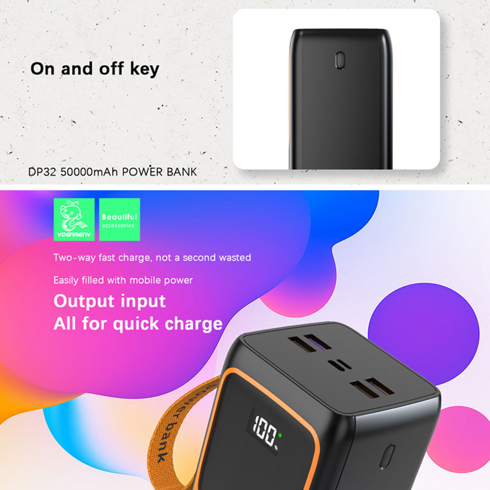 DENMEN DP32 50000mAh Powerbank - Image 3