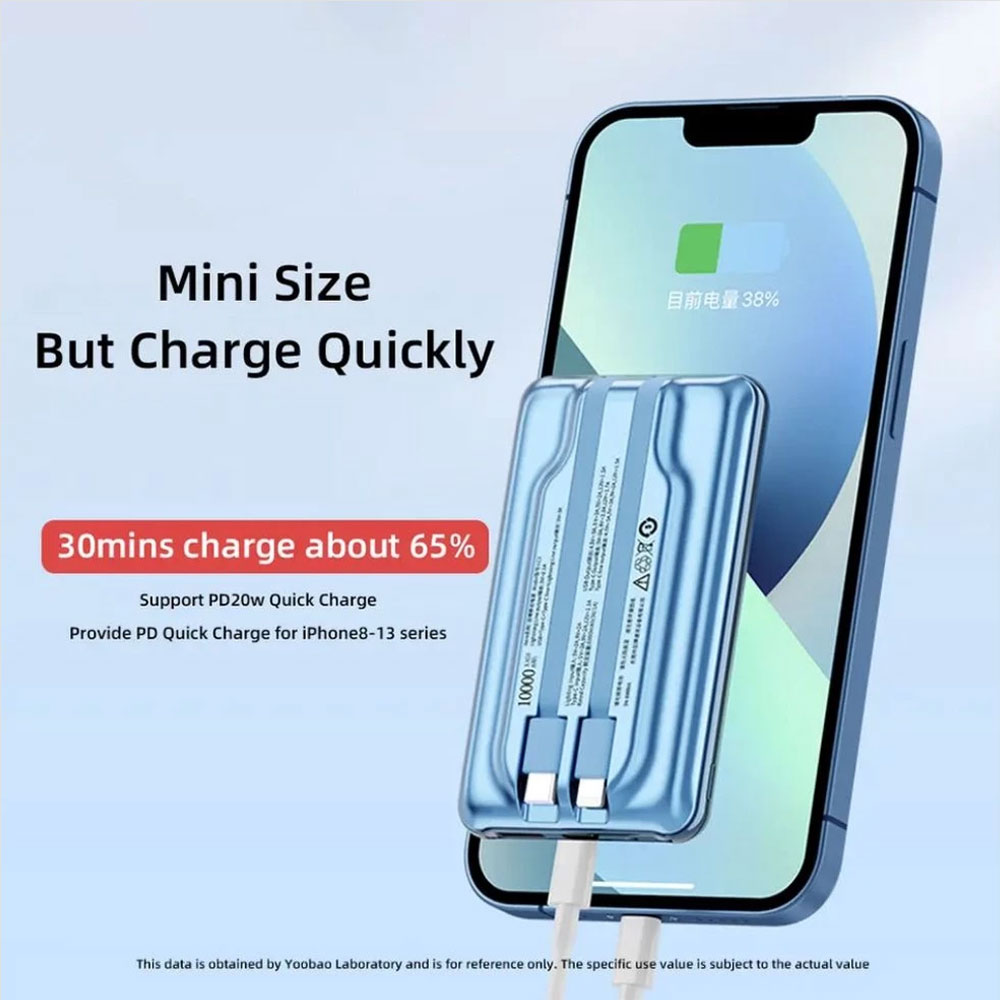 Yoobao LC3 Built-in Cable PowerBank - Image 2