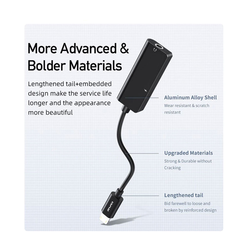Awei CL121 2in1 Audio Adapter - Image 3