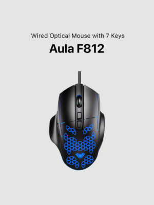 Aula F812 Wired Optical Mouse with 7 Keys