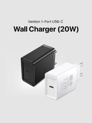 Vention 1-Port USB-C Wall Charger Plug