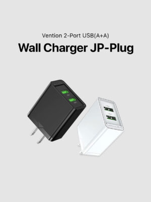 Vention 2-Port Wall Charger JP-Plug