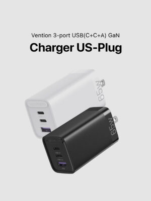 Vention 3-port USB GaN Charger US