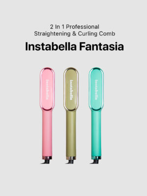 Instabella Fantasia 2-in-1 Professional Straightening & Curling Comb HB-476