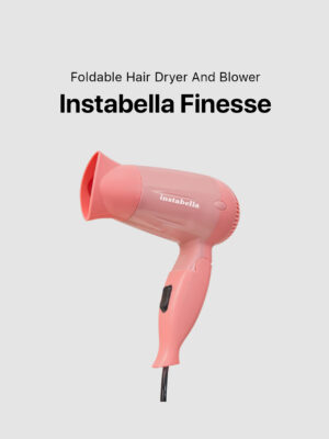 Instabella Finesse Foldable Hair Dryer and Blower HD-301 - Flamingo Pink