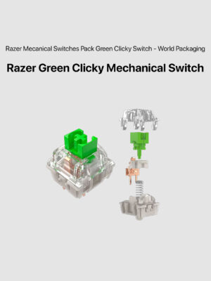 Razer Green Clicky Mechanical Switch (Razer Mechanical Switches Pack Green Clicky Switch - World Packaging)