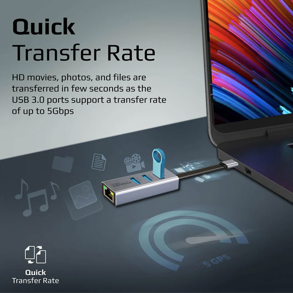 Promate GigaHub-C Multi-Port USB-C Hub - Image 2