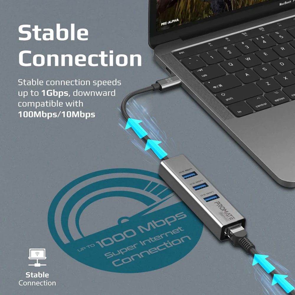 Promate GigaHub-C Multi-Port USB-C Hub - Image 3