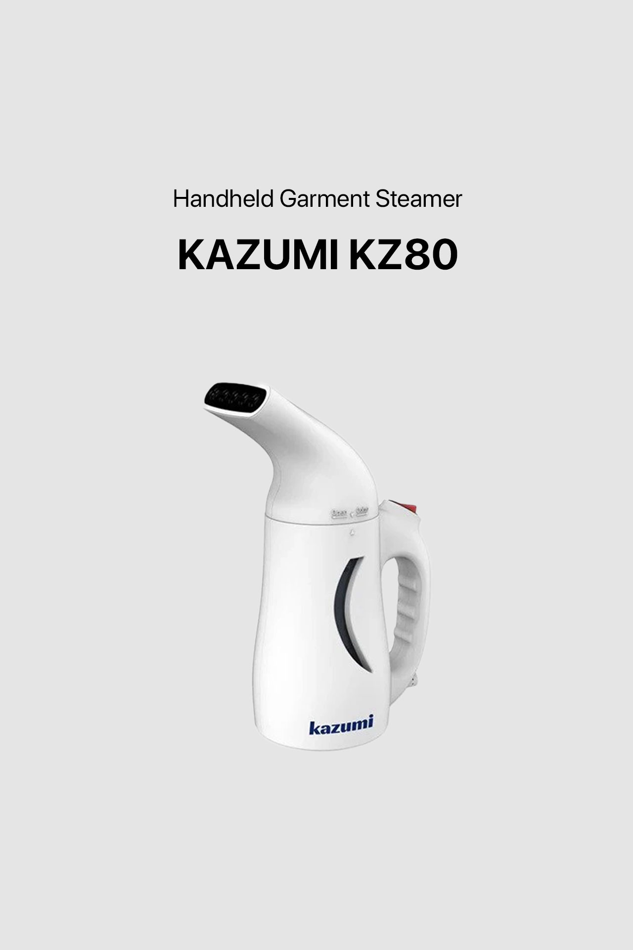 KAZUMI KZ80 Handheld Garment Steamer - White