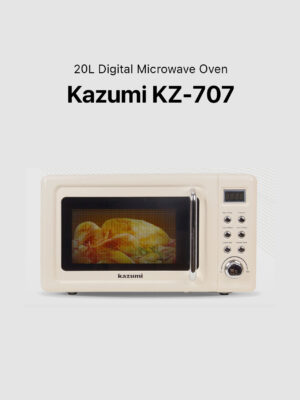 Kazumi KZ-707 20L Digital Microwave Oven - Classic Cream