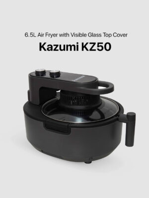 Kazumi KZ50 6.5L Air Fryer with Visible Glass Top Cover