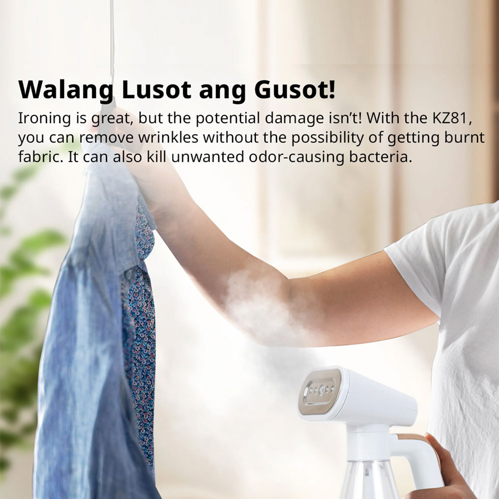 Kazumi KZ81 Portable Garment Steamer - White - Image 2
