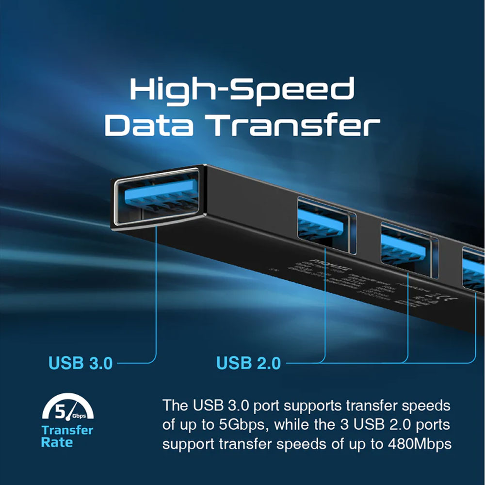Promate LiteHub-4 4-in-1 Multi-Port USB-C Data Hub - Image 3