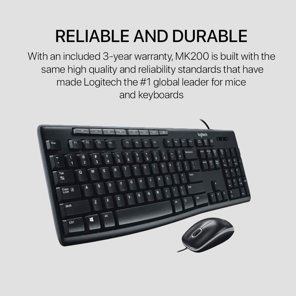 Logitech Media Combo Keyboard and Mouse - Image 4