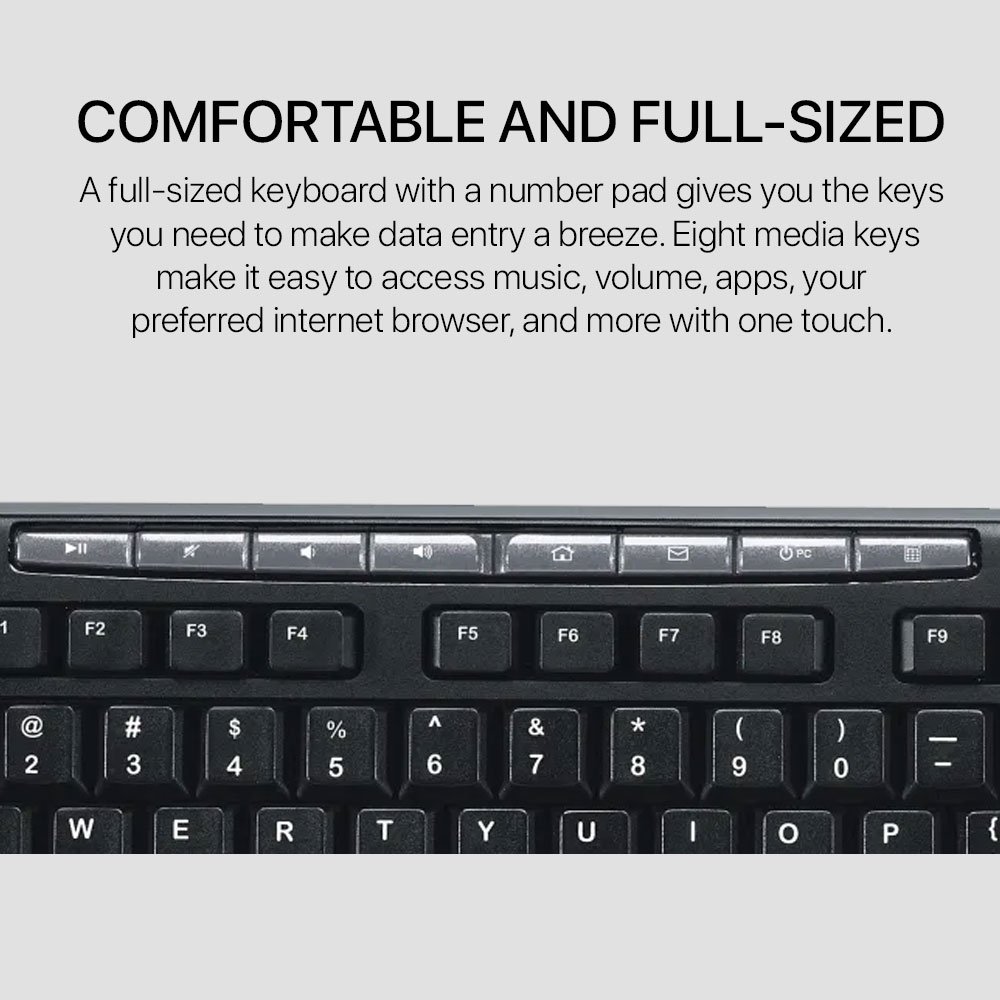 Logitech Media Combo Keyboard and Mouse - Image 3