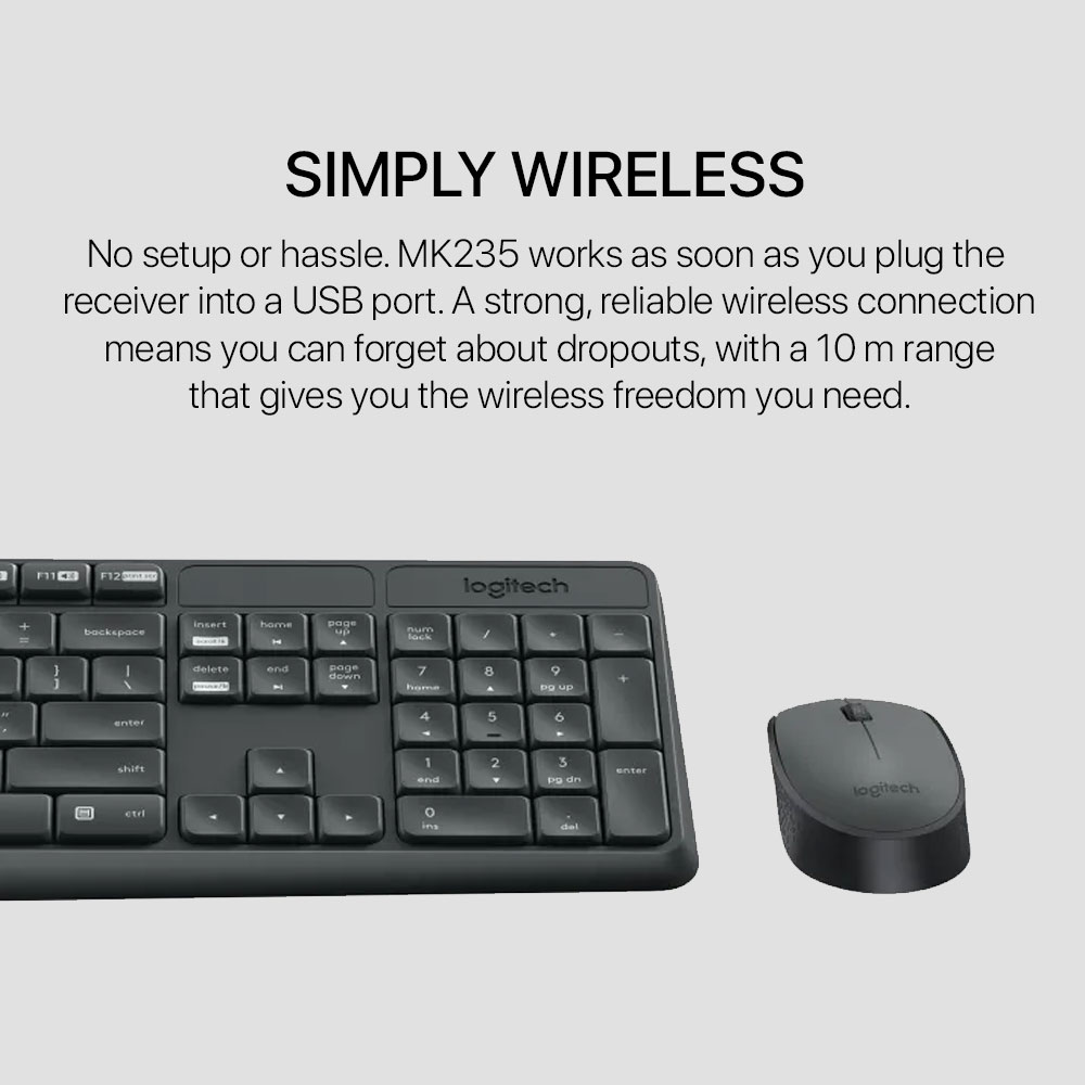 Logitech Wireless Keyboard and Mouse - Image 3