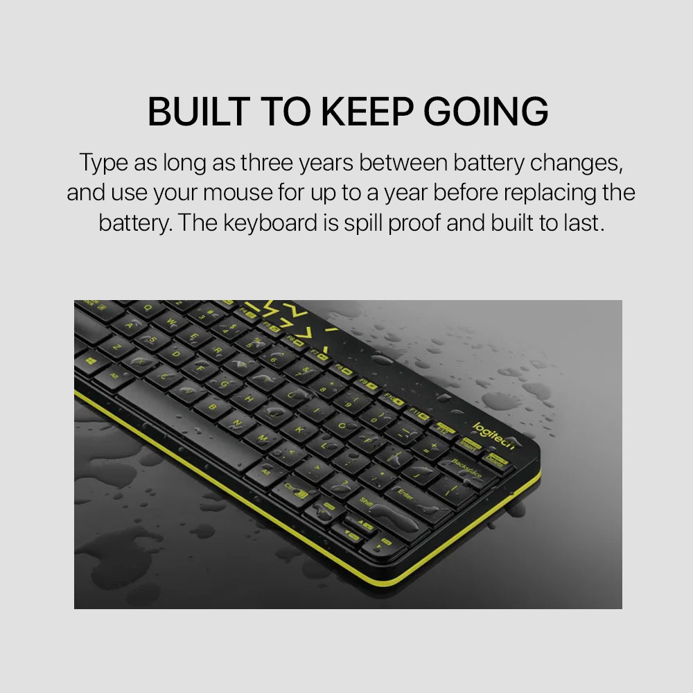 Logitech Wireless Keyboard and Mouse Combo Keyboard - Image 2