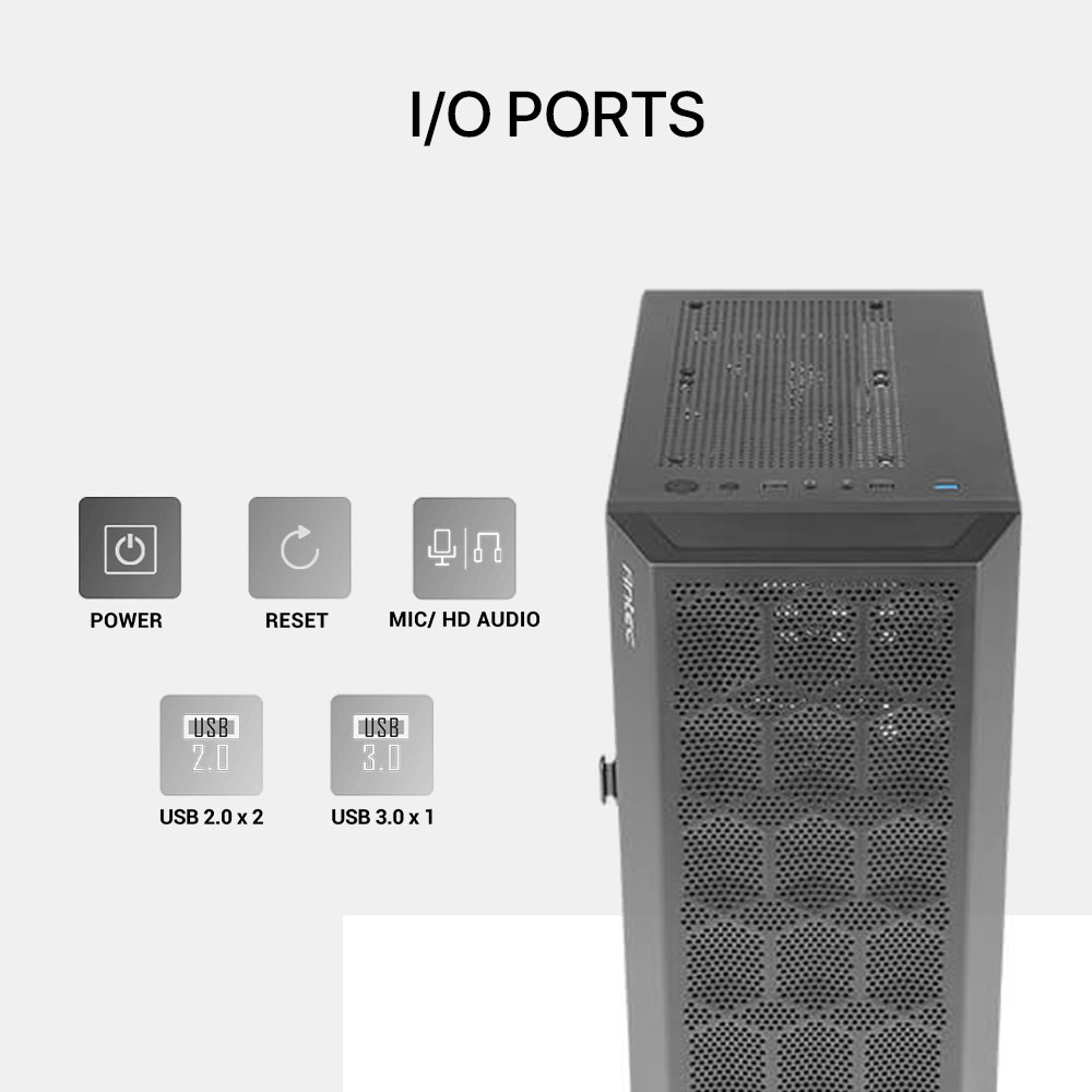 Antec NX200M Micro-ATX Mini Tower Gaming Case - Image 2
