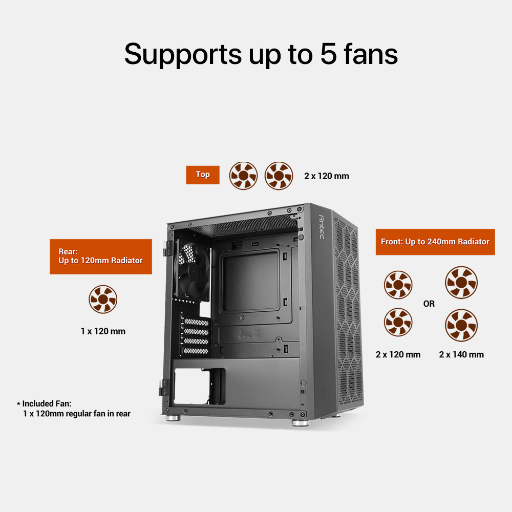 Antec NX200M Micro-ATX Mini Tower Gaming Case - Image 4