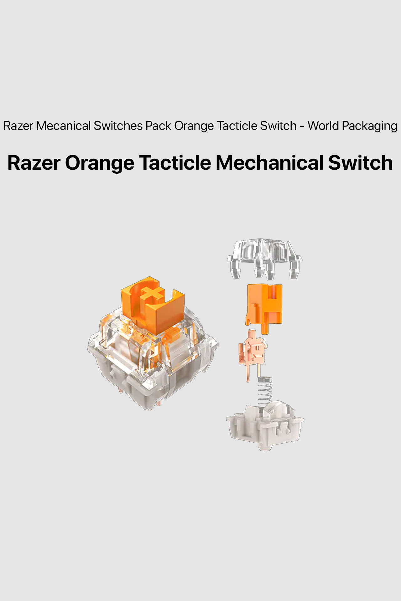 Razer Orange Tacticle Mechanical Switch (Razer Mechanical Switches Pack Orange Tacticle Switch - Wolrd Packaging)