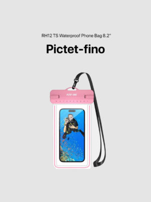 Pictet-fino RH12 Touch Screen Waterproof Phone Bag 8.2 Inch – Pink