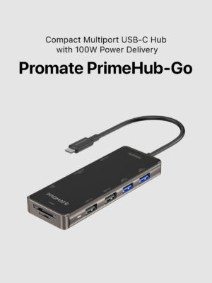Promate PrimeHub-Go Compact Multiport USB-C Hub