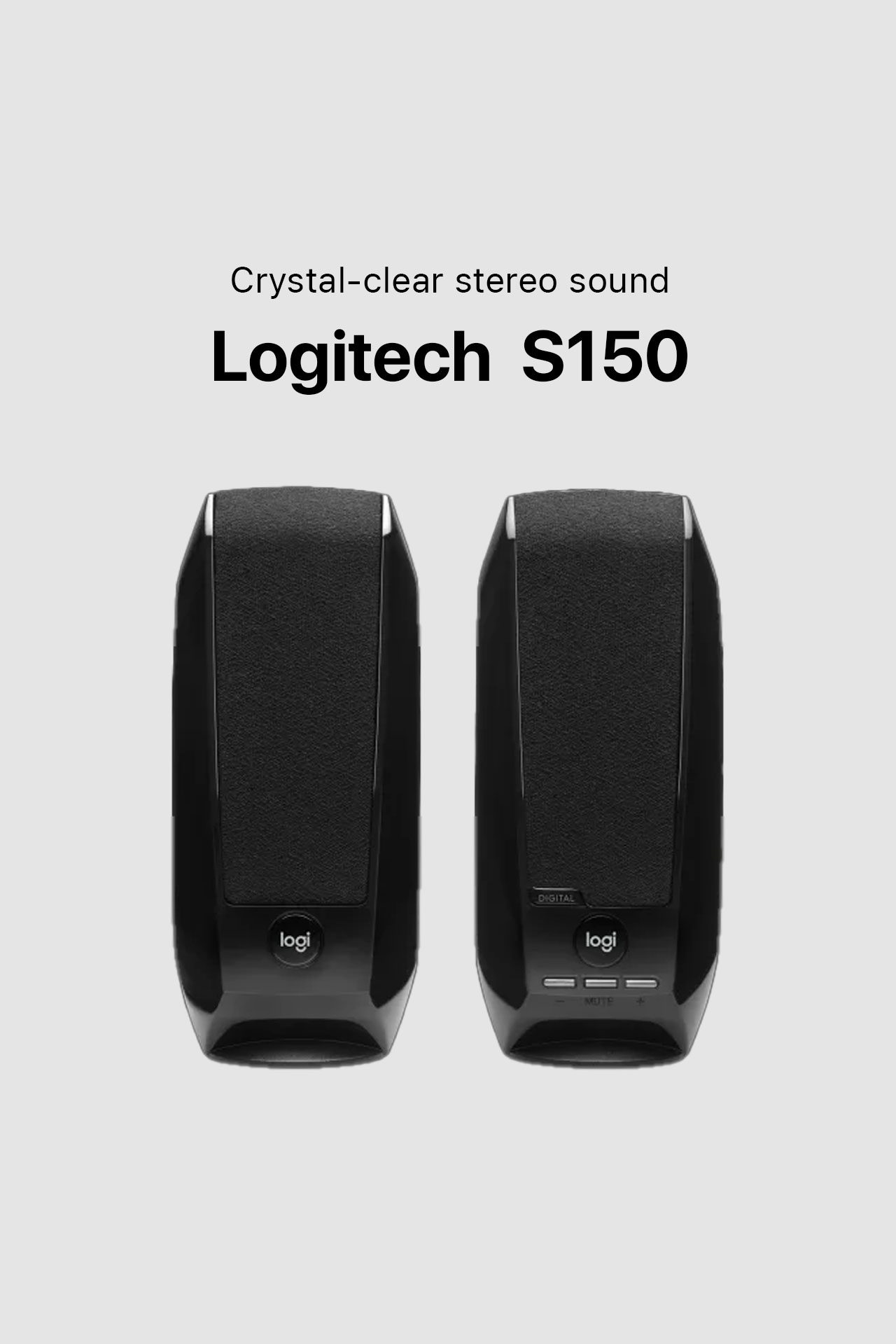 Logitech S150 USB Crystal-clear stereo sound