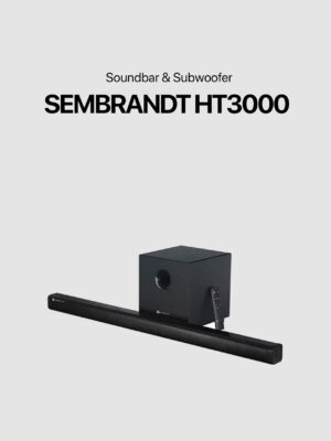 SEMBRANDT HT3000 Soundbar and Subwoofer- Black