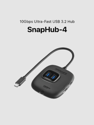 Promate SnapHub-4 10Gbps Ultra-Fast USB 3.2 Hub