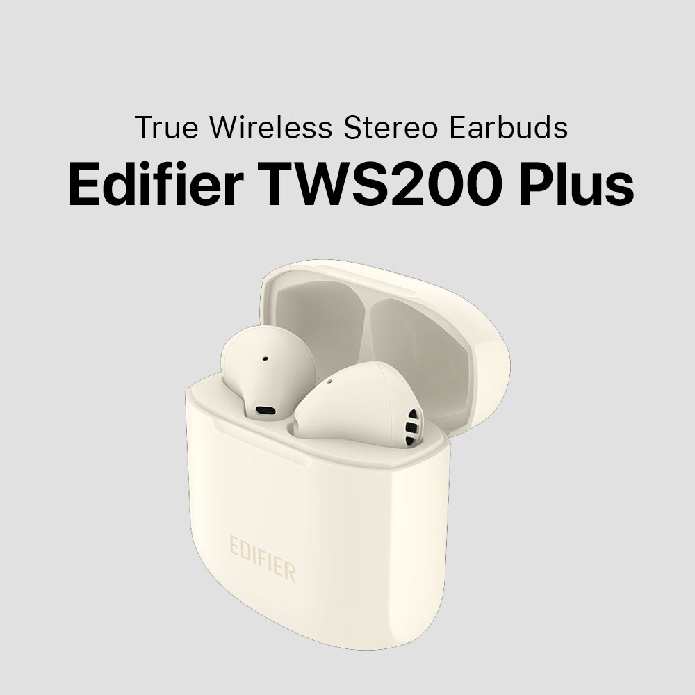 Edifier TWS200 Plus True Wireless Stereo Earbuds - Ivory - Image 5
