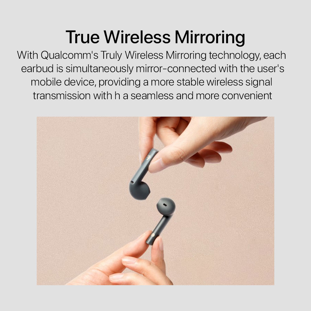 Edifier TWS200 Plus True Wireless Stereo Earbuds - Ivory - Image 3