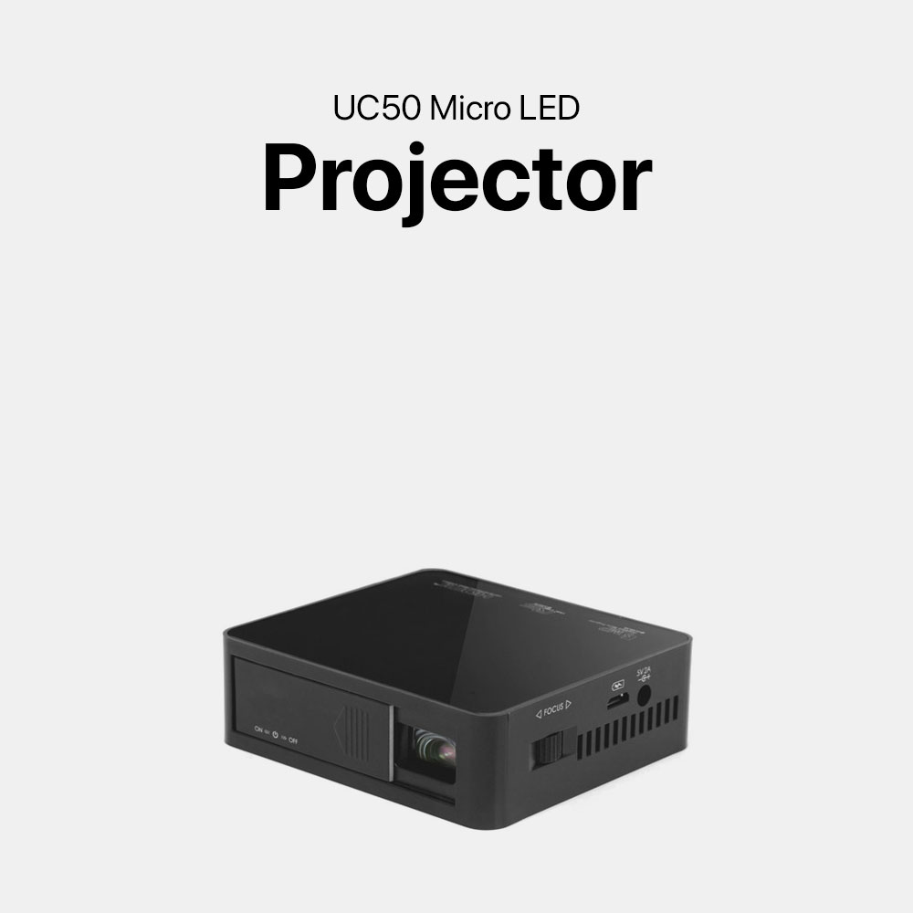 UC50 Micro LED Projector – Black - Image 5
