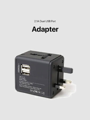 Universal Travel Adapter With 2.1A Dual USB Port
