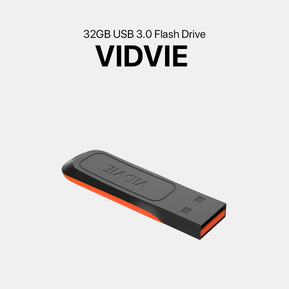 VIDVIE 32GB USB 3.0 Flash Drive – Black