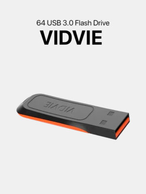 VIDVIE 64GB USB 3.0 Flash Drive – Black