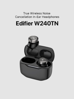 Edifier W240TN True Wireless Noise Cancellation In-Ear Headphones- Black