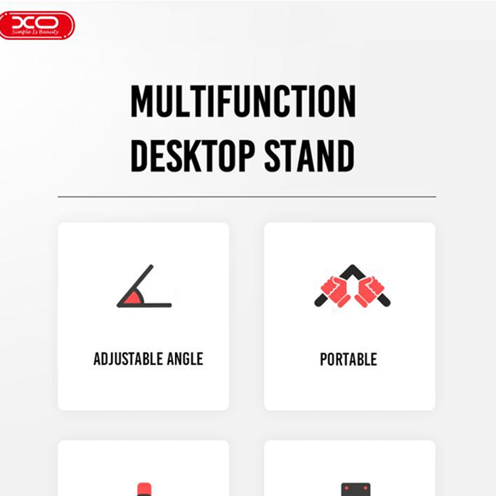 XO C46A Desk Holder For Mobile – Black - Image 3