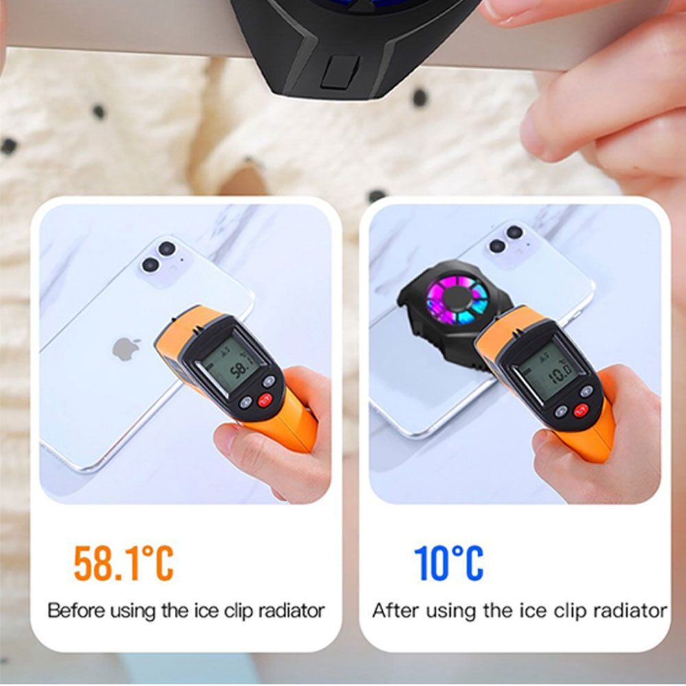 XO L01 Mobile Phone Radiator Cooler Fan – Black - Image 3