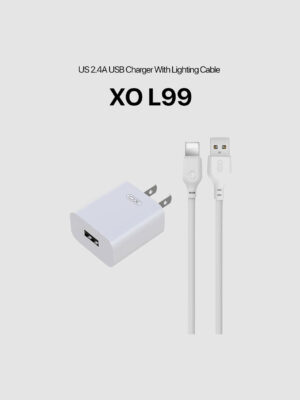 XO L99 US 2.4A USB Charger With Lighting Cable