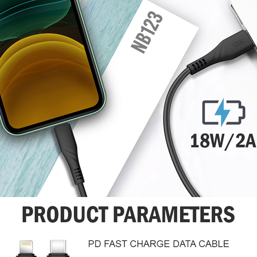 XO NB123 Type-C To Lightning PD Fast Charging Cable - Image 3